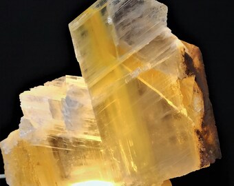 Selenite  handmade lamp