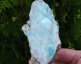 Aragonito azul / Mineral griego / Ejemplar curativo