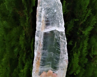 Cristallo di selenite minerali greci selenite grezza