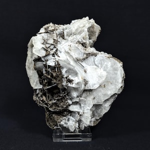 Βarite 驚くほど大きなリモナイトの標本、原石の結晶、珍しい標本、ギリシャの鉱物、白い贈り物、原石の結晶、男性への贈り物、癒しの石
