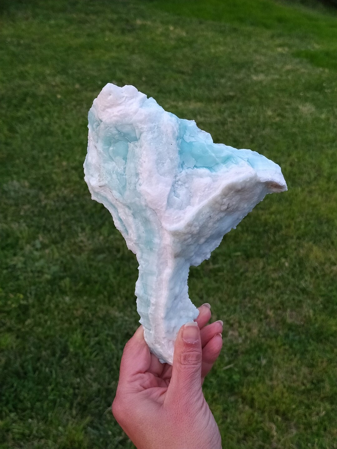 Blue Aragonite Specimen, Greek Mineral, Healing Stone - Etsy