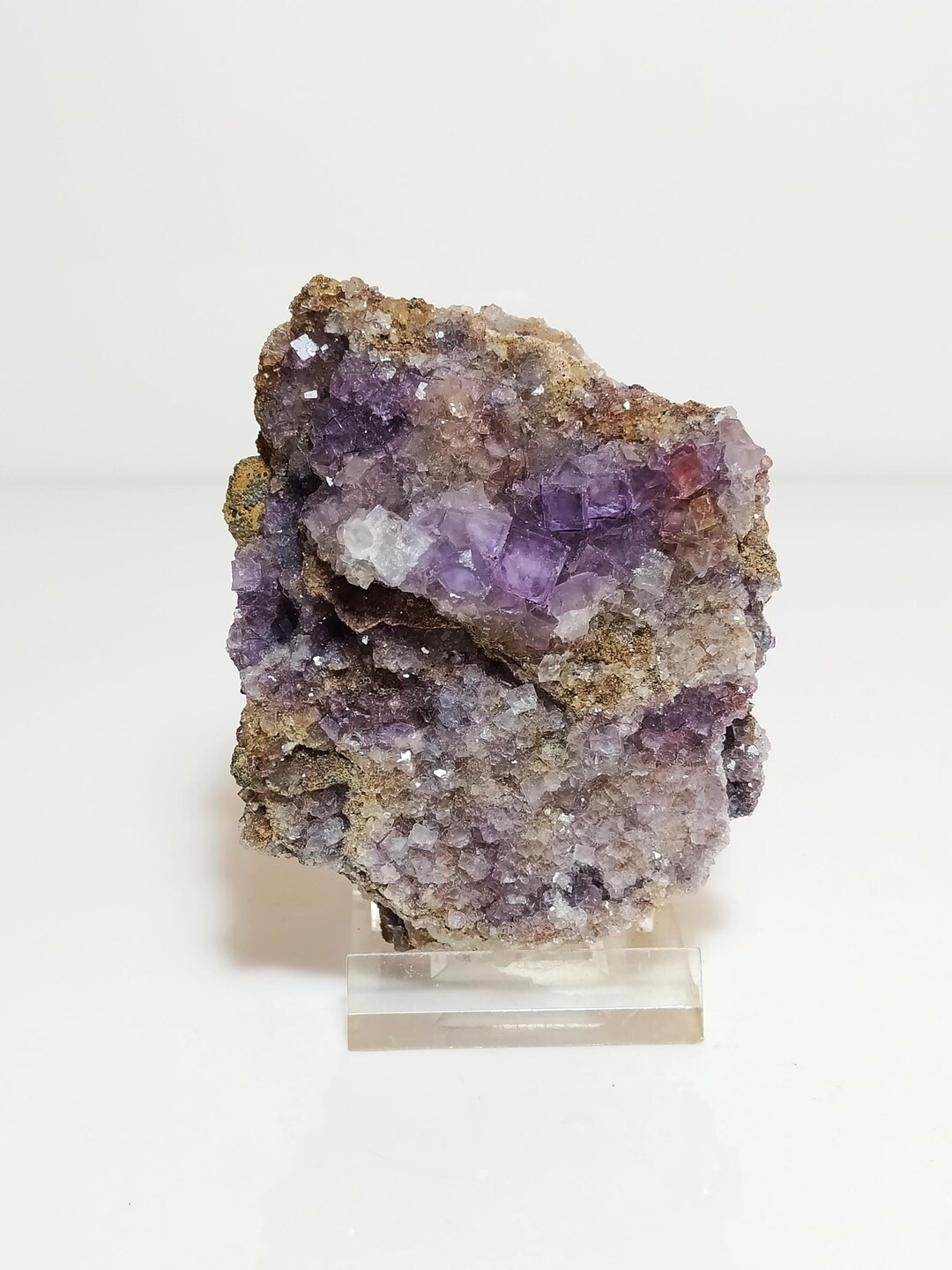 Fluorite Mineral, Purple Specimen Greek Mineral,rocks Cluste ,raw Stone ...