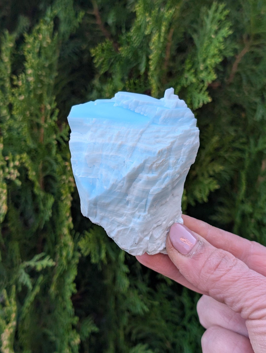 Blue Aragonite Specimen, Greek Mineral, Healing Stone - Etsy