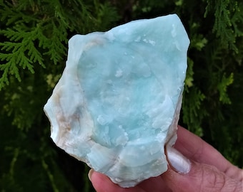 Aragonito azul / Mineral griego / Ejemplar curativo