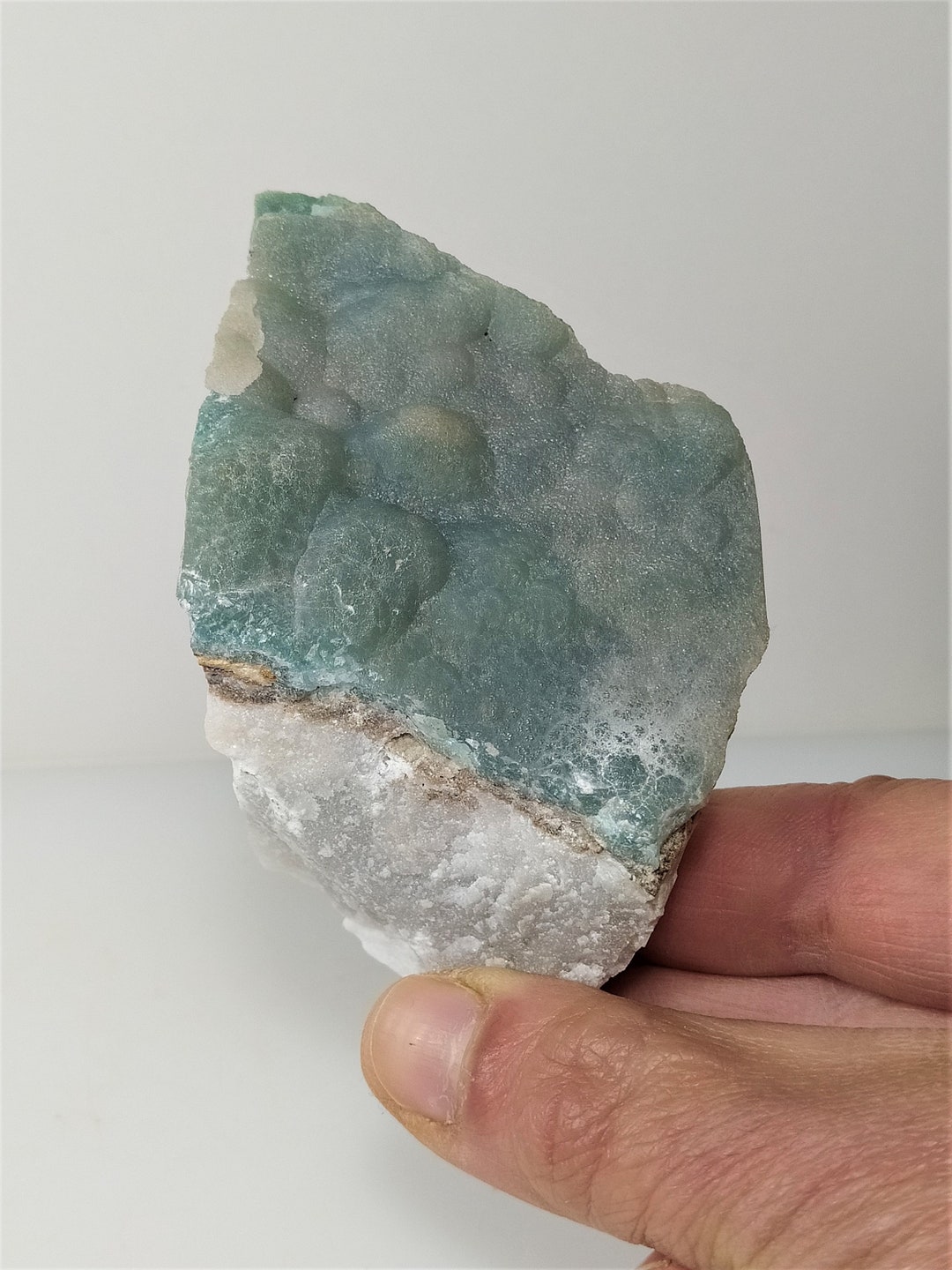 RARE !! JOLIE SMITHSONITE BLEUE VERTE D'AFRIQUE : 4,60 CARATS RARE !! JOLIE SMITHSONITE BLEUE VERTE D'AFRIQUE : 4,60 CARATS