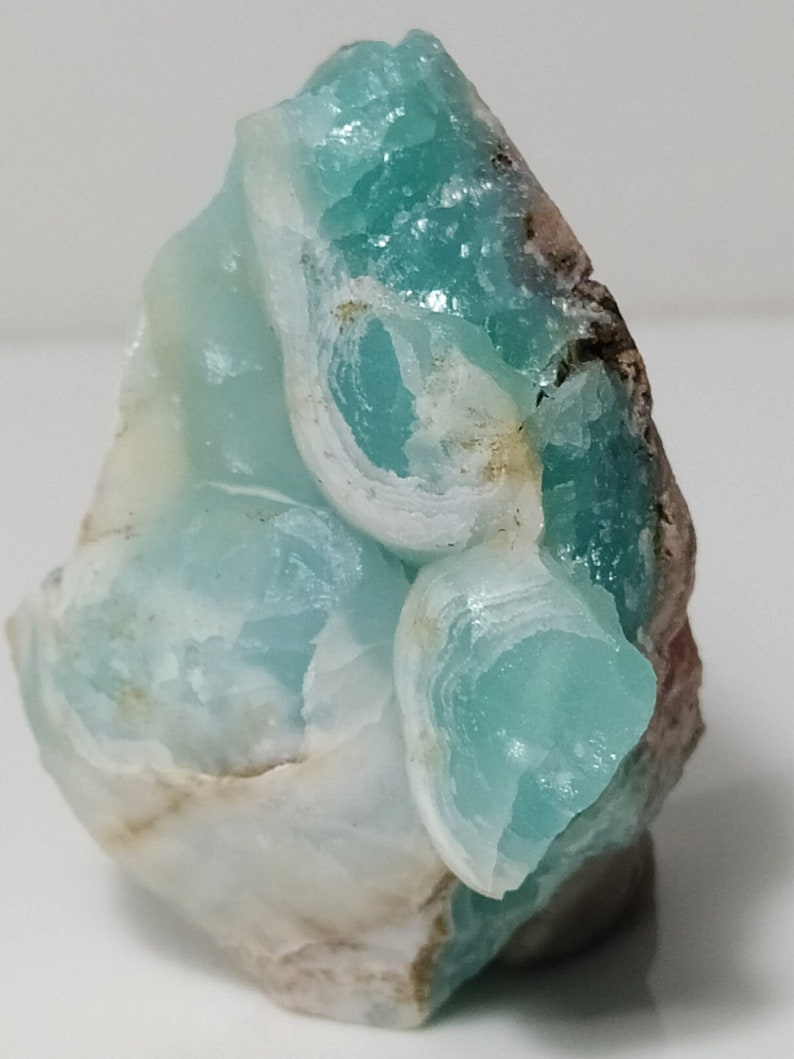 Smithsonite  blue electric  Greek minerals Smithsonite Minerals Blue gifts Rare healing Gemstone