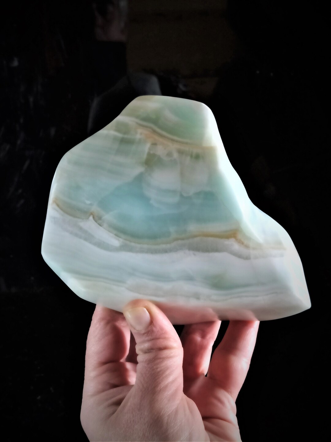 Polished Aragonite Blue Aragonite Greek Minerals Healing Rocks - Etsy