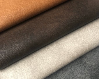 TANNER PVC Leatherette FabricWith Suedette Look Backing