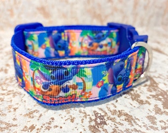 Elvis Stitch Dog Collar- Pet Lovers - Gift for Dogs - Matching Collar, Lead and Harness Available - Dog Owner - Unique Gift