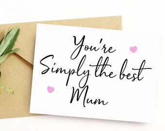 Muttertag | Muttertagskarte | Muttertag | Mutter-Tages-Karte | Muttertagsgeschenk | Mama | Mumie | Nan | Oma | Bemuttern Sonntag | Mama