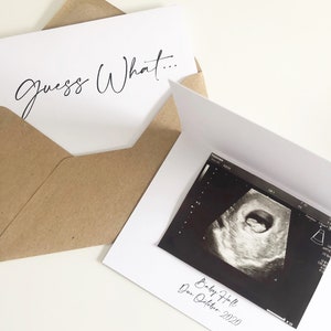Weißt du was | Babymitteilung | Geschlecht offenbaren | Neues Baby Karte | Neue Babyüberraschung | Neues Baby | Erwartet | Schwangerschaftansage |