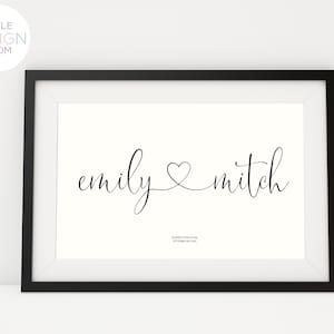 Personalised Wedding Gift | Engagement Gift | Anniversary Gift | Gift for the Couple | Wedding Present | Engagement Gift | Personalised