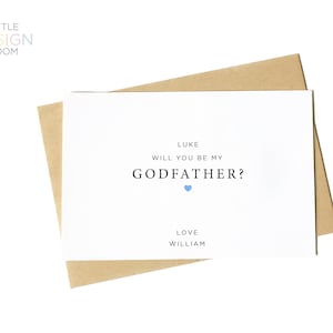 Godparent Proposal Card | Godmother Card | Godfather Card | Will You Be My Godmother | Will You Be My Godfather | Godparents