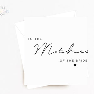 Biglietto di nozze / Madre della sposa / Madre dello sposo / Padre della sposa / Padre dello sposo / Biglietti di nozze / Biglietto personalizzato / Giorno delle nozze /