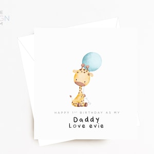 Cumpleaños de papá / Primer cumpleaños de papá / Cumpleaños de papá / Tarjeta de cumpleaños de papá / Tarjeta de cumpleaños de papá / Primer cumpleaños como mi papá / Tarjeta de nuevo papá / Papá