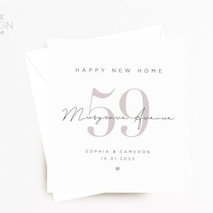 Maison neuve | Carte Nouvelle Maison | carte déménagement | Maison neuve | Cadeau maison neuve | carte personnalisée nouvelle maison | Pendaison de crémaillère | Première maison