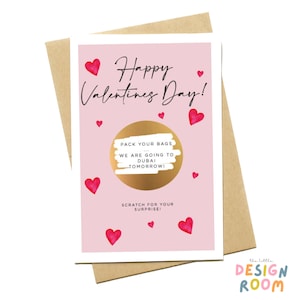 Biglietto gratta e vinci di San Valentino / Biglietto gratta e vinci / Regalo a sorpresa / Sorpresa / Regalo biglietto gratta e vinci / Biglietto personalizzato / Regalo per lei / Regalo per lui