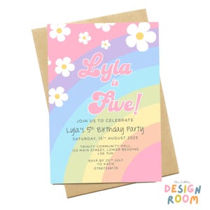 DIGITAL DOWNLOAD | Party Invitation | Birthday Party | Birthday Invite | Girls Party Invite | Birthday | Personalised Invite |