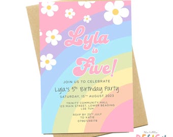 DIGITAL DOWNLOAD | Party Invitation | Birthday Party | Birthday Invite | Girls Party Invite | Birthday | Personalised Invite |