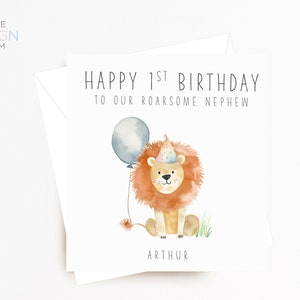 Cumpleaños de niño / Tarjeta de cumpleaños de niño / Tarjeta personalizada / Regalo personalizado / Personalizado / Cumpleañero / 1er cumpleaños / Cumpleaños de hijo /