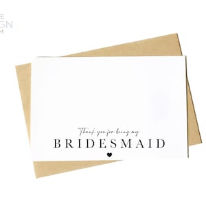 Tarjetas de agradecimiento para bodas / Tarjetas de agradecimiento para damas de honor / Tarjetas de agradecimiento para damas de honor / Tarjetas para el día de la boda / Tarjeta para el día de la boda / Tarjetas de agradecimiento para el día de la boda