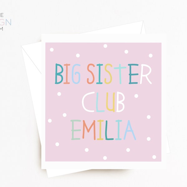 New Sibling Card | Big Sister Card | Big Brother Card | Big Sister | Big Brother | New Big Brother | New Big Sister | New Sibling Gift