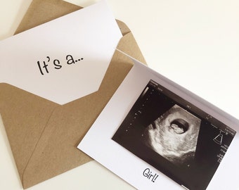 Geslacht onthullen | Babyaankondiging | Raad eens wat | Nieuwe babykaart | Nieuwe baby | Zwangerschapsaankondiging | Babyjongen | Babymeisje | Nieuw babynieuws
