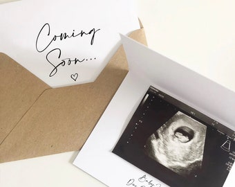 Personalized Baby Announcement Card: Gender Reveal, New Baby Surprise