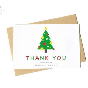 Biglietti di ringraziamento / Grazie / Biglietti personalizzati / Biglietti di Natale / Grazie di Natale / Natale / Biglietti per bambini / Bambini / Personalizzati