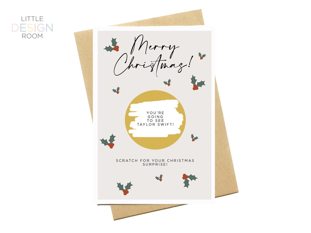 Christmas Scratch Card Scratch Card Surprise Gift Surprise Scratch Card