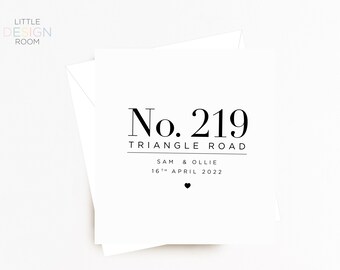 New House | New House Card | Moving House Card | New Home | New House Gift | Personalised House Warming Card | House Warming | First Home