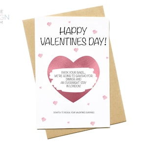 Biglietto gratta e vinci di San Valentino / Biglietto gratta e vinci / Regalo a sorpresa / Sorpresa / Regalo biglietto gratta e vinci / Biglietto personalizzato / Regalo per lei / Regalo per lui