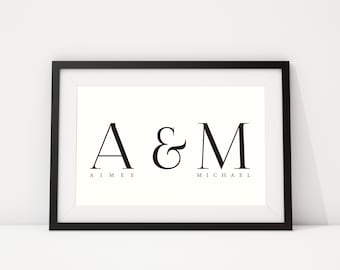Wedding Gift | Personalised Wedding | Anniversary Gift | Engagement Gift | Mr and Mrs | Gift For The Couple | Keepsake Gift