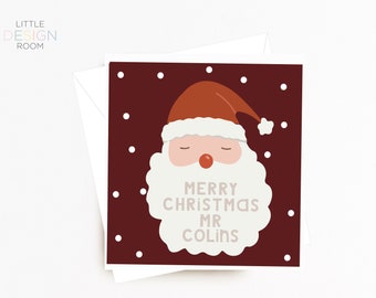 Personalised Christmas Card | Teacher Christmas | Teacher Gift | Teacher Card | Kids Christmas | Christmas Card | Christmas Gift | Christmas