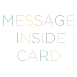 Mensaje personalizado en tarjeta / Mensaje personalizado / Mensaje personalizado