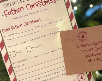 Official Father Christmas Letter | Official Santa Letter | Santa Letter | Father Christmas Letter | Letter to Father Christmas | Traditions