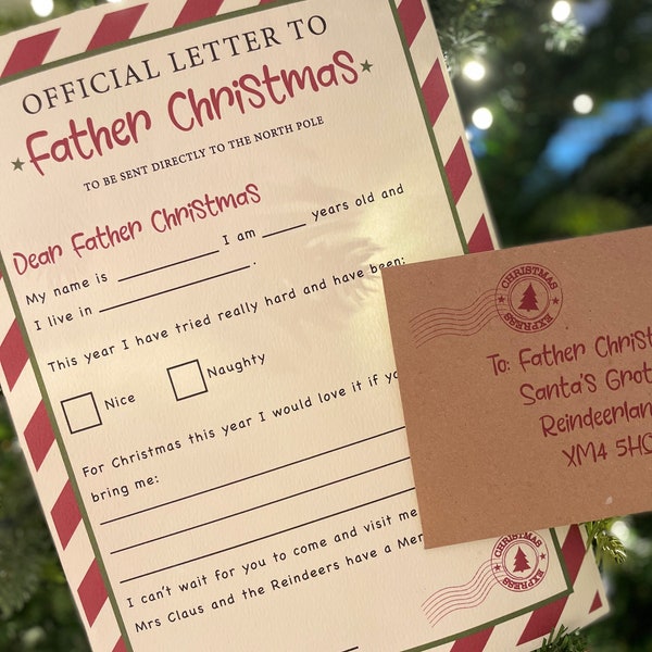 Santa Letter | Christmas Eve | Christmas Traditions | Kids Christmas | Letter To Santa | Father Christmas Letter | Official Santa Letter