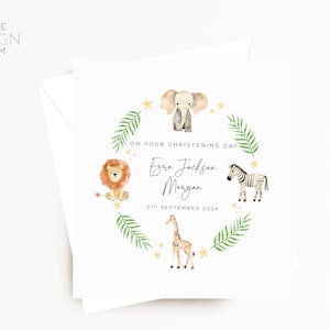 Tarjeta de bautizo / Tarjeta de bautizo personalizada / Tarjetas para bautizo / Tarjeta para bautizo / Tarjeta personalizada / Tarjeta del día del bautizo
