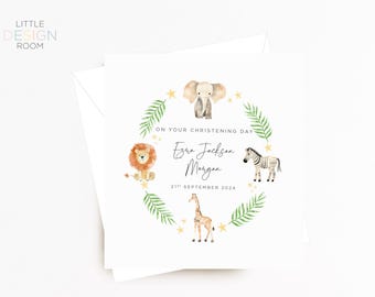 Christening Card | Personalised Christening Card | Cards for Christening | Card for Christening | Personalised Card | Christening Day Card