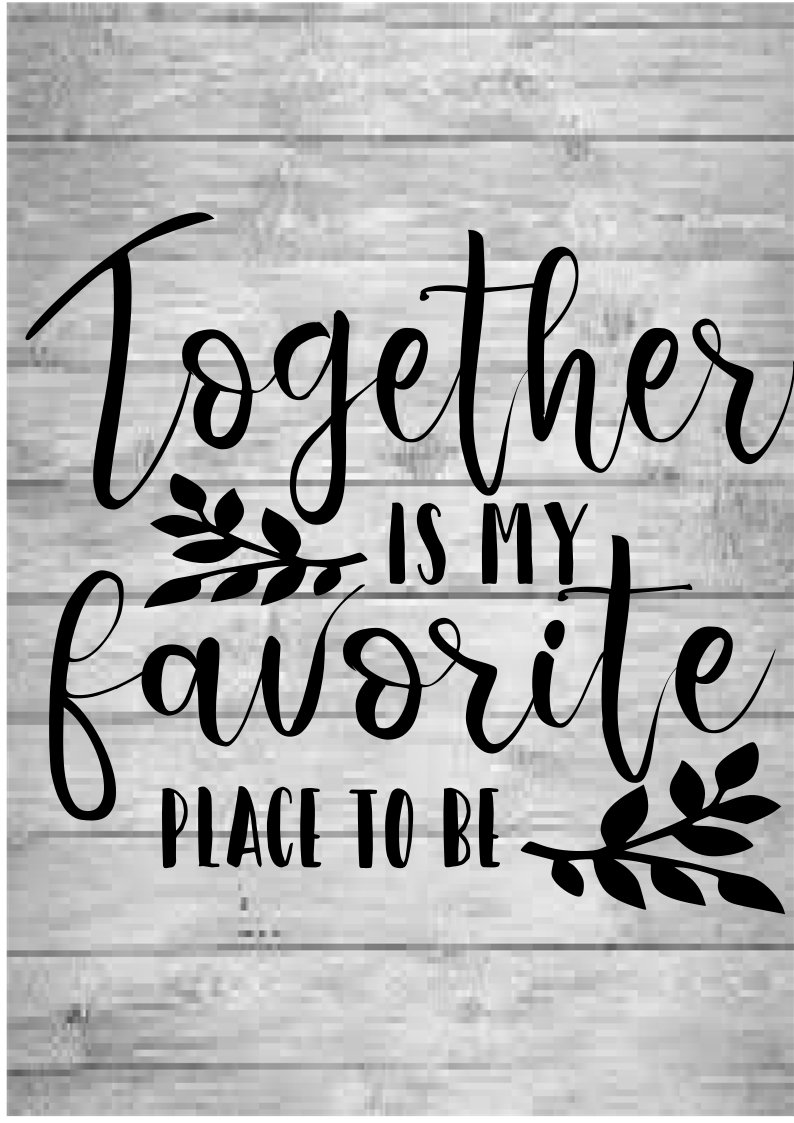 Together is my favorite place to be Svg Together Svg Love Etsy