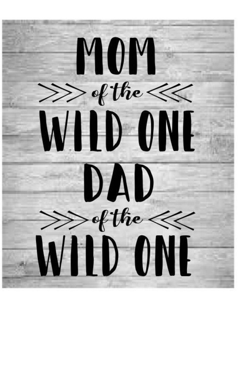 Download Wild One Svg Mom of the wild one Dad of the wild one | Etsy