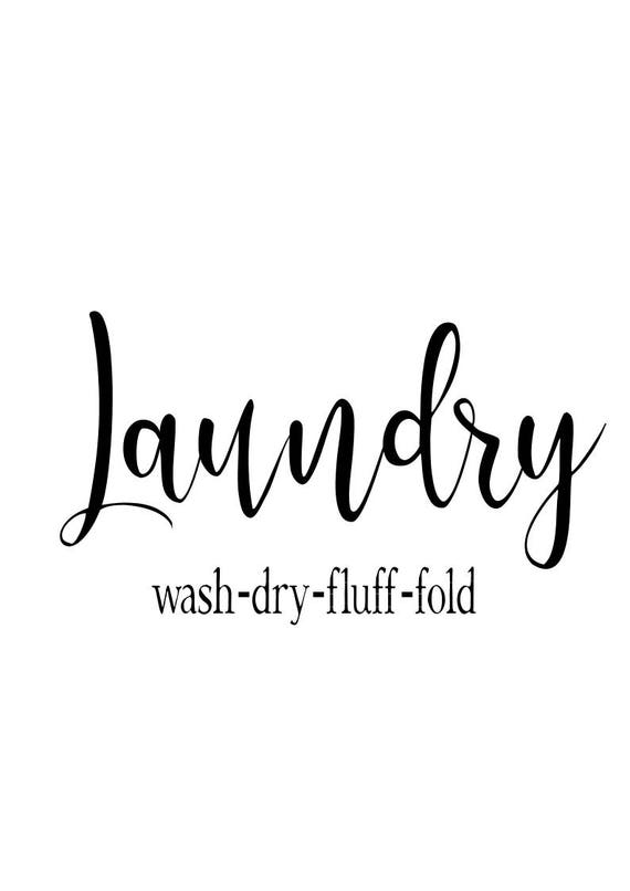 Laundry svg wash dry fluff fold svg laundry room svg svg | Etsy
