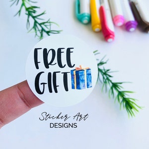 Free Gift Stickers, Business Stickers, Gift Stickers, Packaging Stickers, Small Business Stickers, Baby Shower Stickers, Birthday Stickers