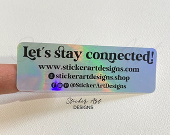 Silver Holograhic Labels