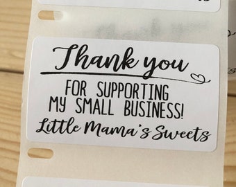 Custom Thank You for Supporting My Small Business Stickers, Business Stickers, Packaging Stickers, Custom Sticker, Business Packaging Labels