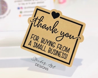 35 Happy Mail Sticker, Thank You Business Labels, Thank You for Buying from a Small Business Stickers, Simple Business Sticker, Lash Sticker
