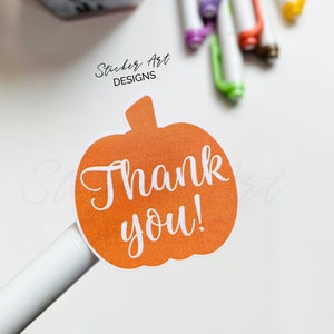 30 Thank You Pumpkin Fall Stickers, Happy Mail Sticker, Happy Fall Labels, Happy Thanksgiving Packaging Business Stickers, Thank You Labels