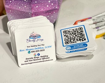 Custom Logo Business Cards: Thank You Marketing Cards