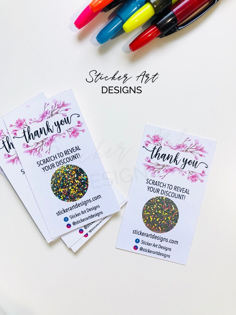 Thank You Scratch Off Cards Custom Thank You Cards Custom