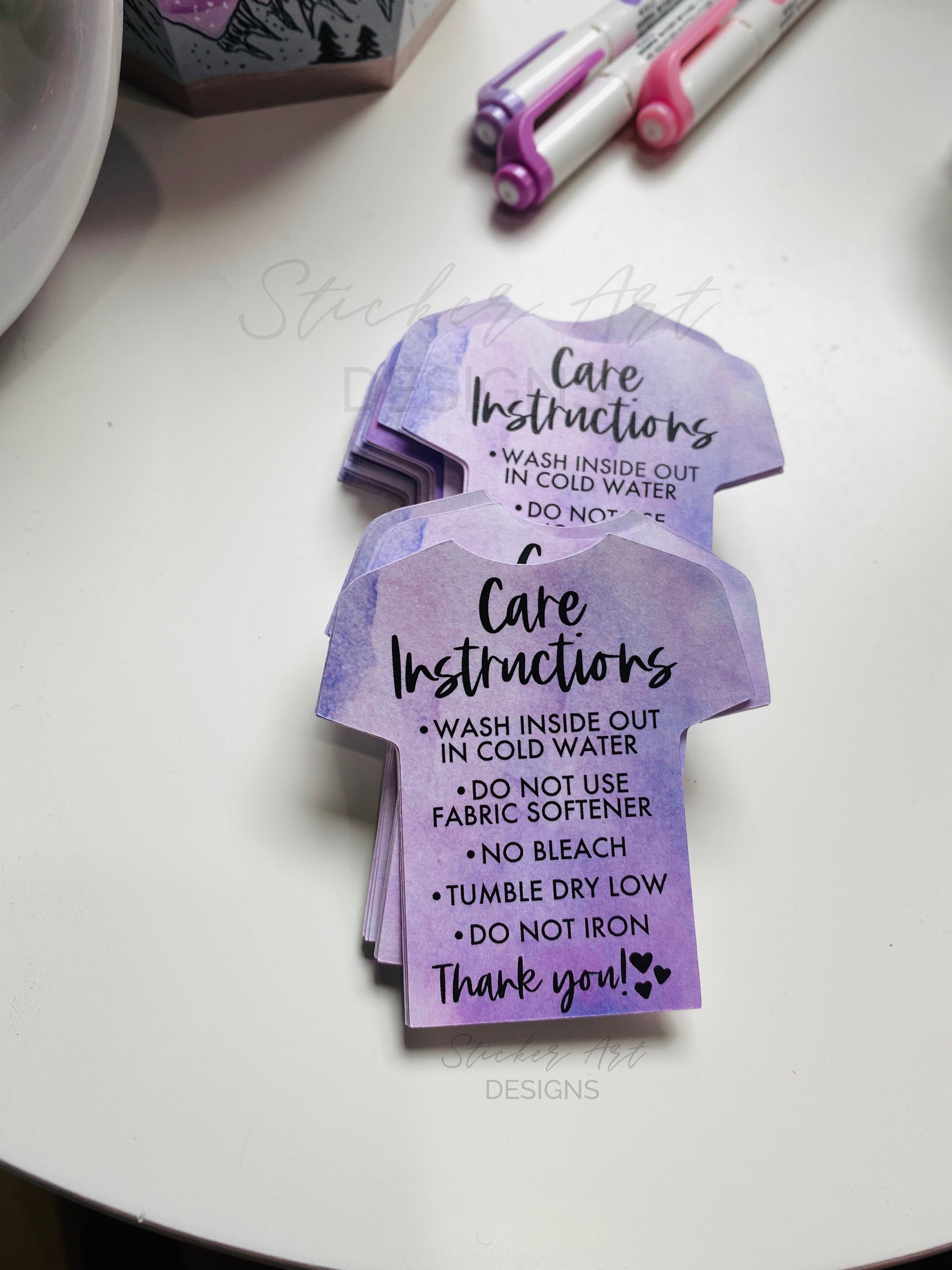 care instructions for sublimation shirts